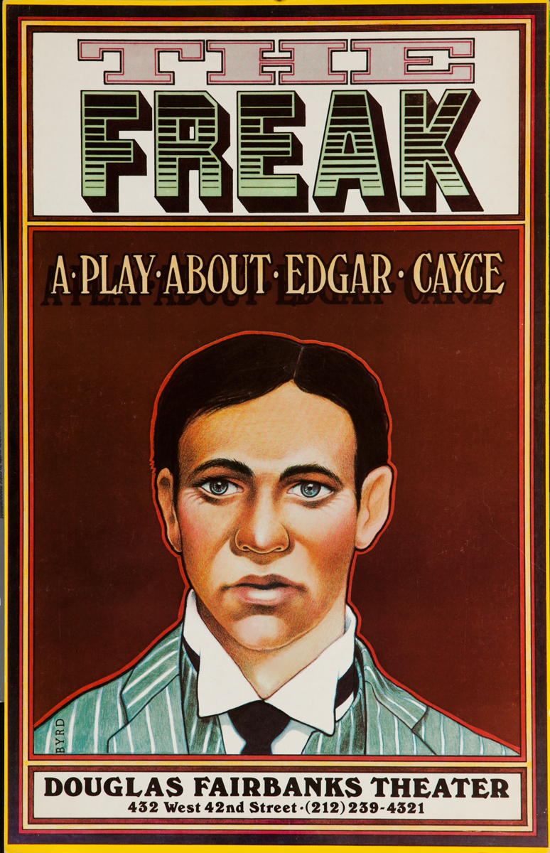 The Freak, A Play About Edgar Gayce, Original American Theatre Poster