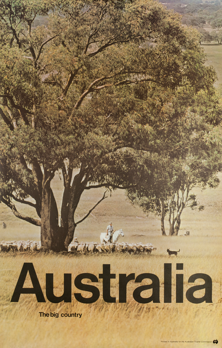 The Big Country, Original Australian Tourist Commission Travel Poster