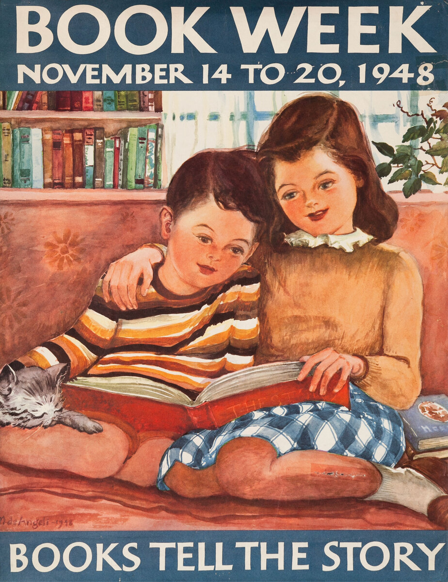 Original 1948 Children's Book Council Book Week Poster