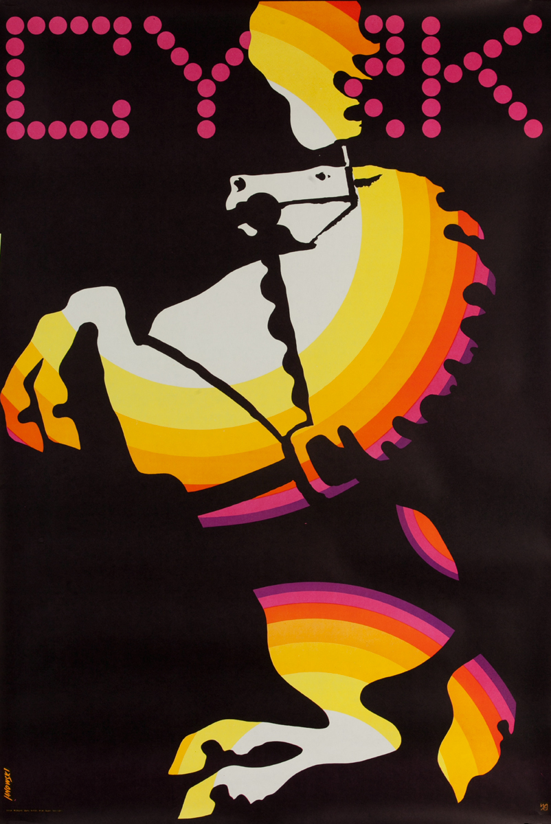 Cyrk Original Polish Circus Poster, prancing horse