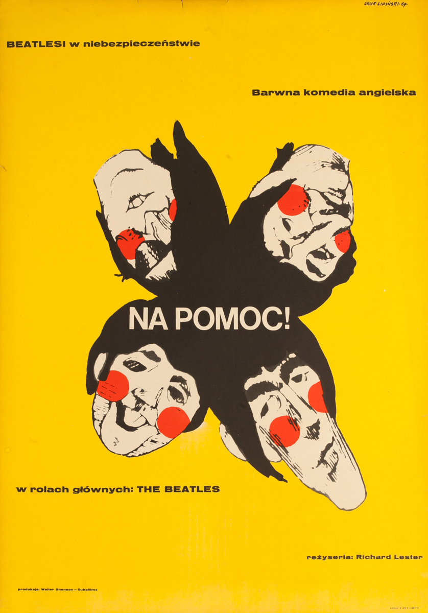 The Beatles, HELP Original Polish Movie Poster