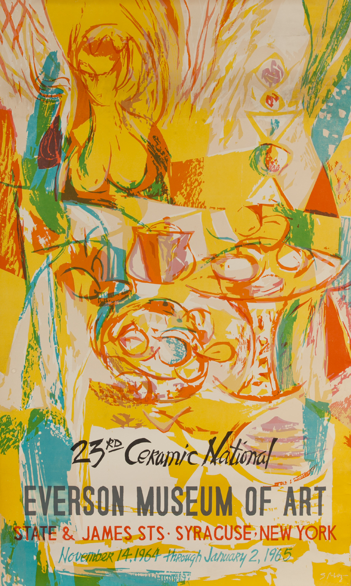 23rd Ceramic National Everson Museum of Art, Syracuse New York, Original Gallery Poster