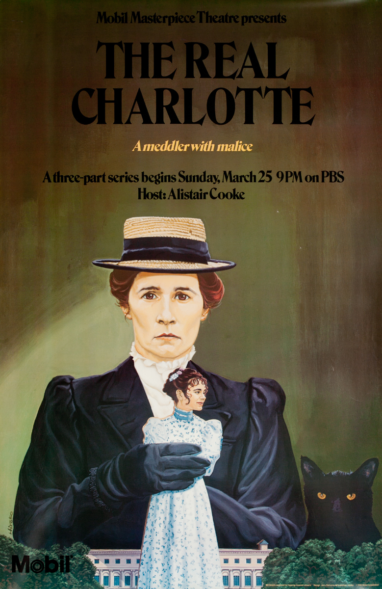 Mobil Masterpiece Theatre presents - The Real Charlotte, Original Advertisng Poster