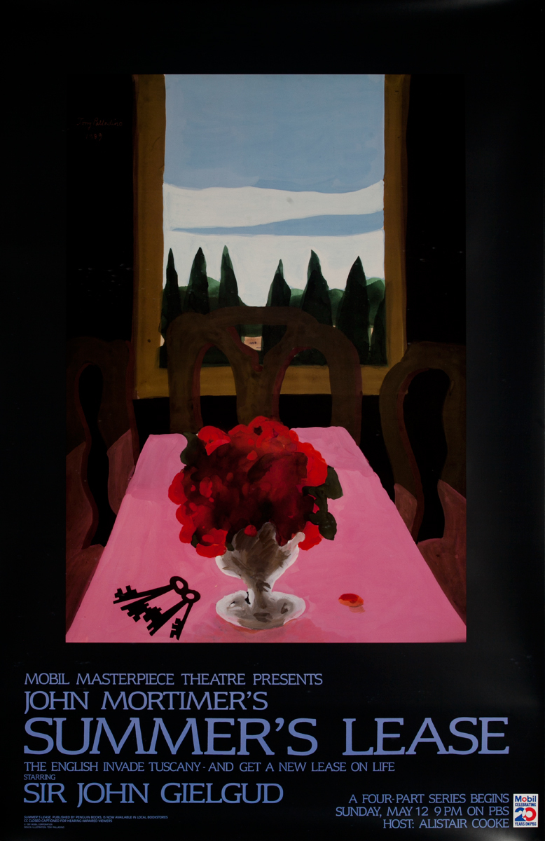 Mobil Masterpiece Theatre Presents - John Mortimer's Summer's Lease, Original Advertisng Poster