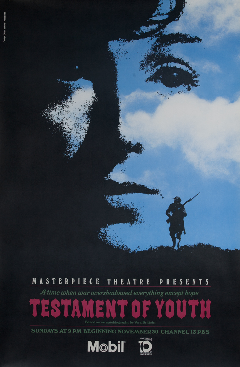 Mobil Masterpiece Theatre Presents - Testament of Youth, Original Advertising Poster