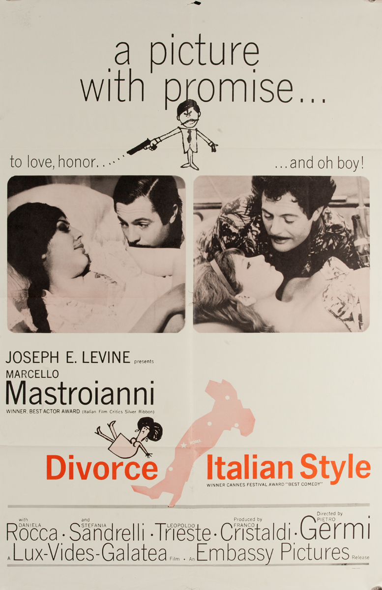 Divorce Italian Style, Divorzio all'italiana (original title) Original Movie Poster