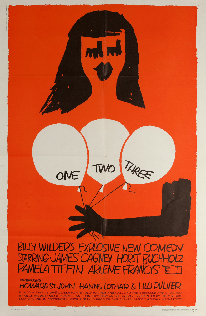One Two Three Original American 1 Sheet Movie Poster