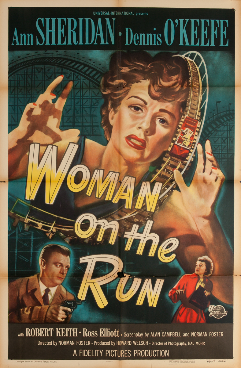 Woman on the Run, Original American 1 Sheet Movie Poster