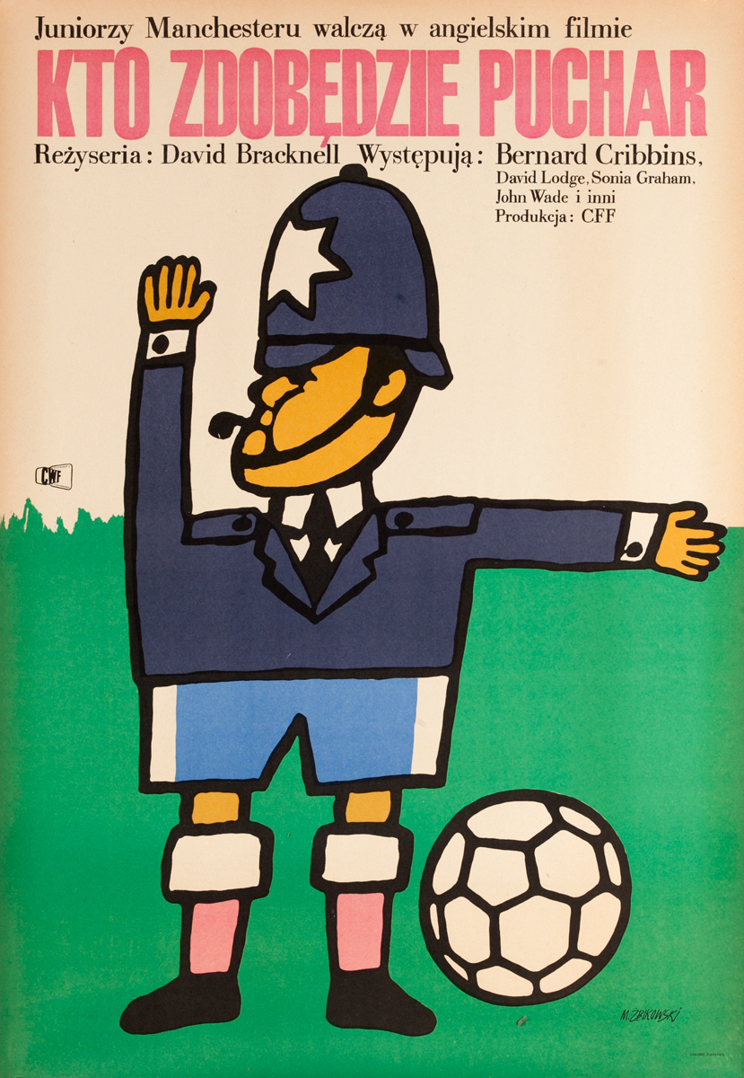 Kto Zdobedzie Puchar, (english title Cup Fever) , Original Polish Soccer (Football) Movie Poster