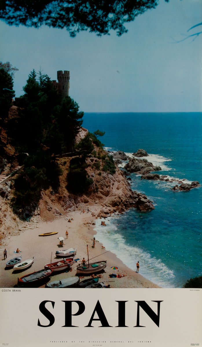 Spanish Travel Poster Costa Brava