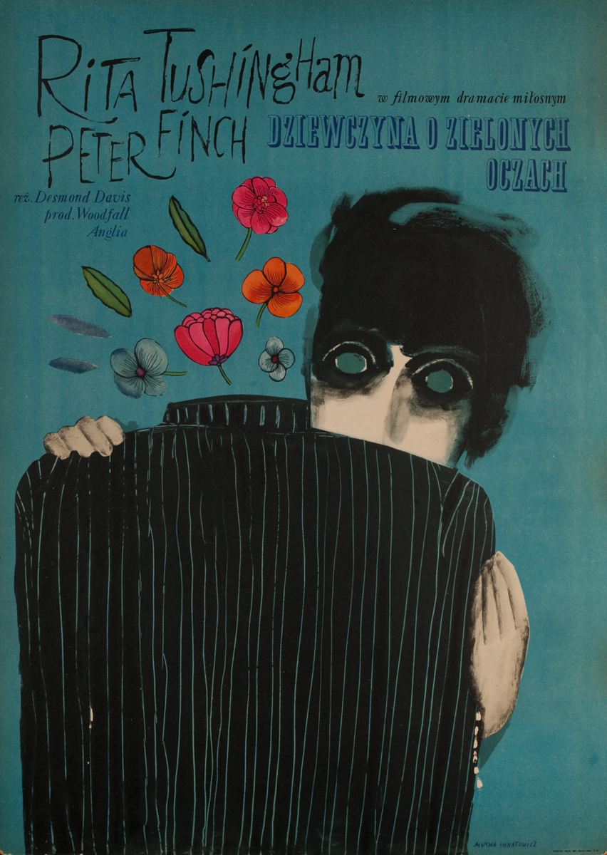 Girl with Green Eyes, Original Polish Movie Poster