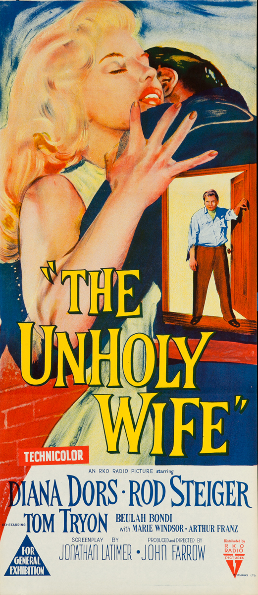 The Unholy Wife, Original Insert Movie Poster