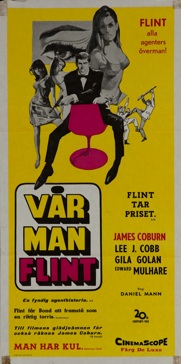 Our Man Flint Original Swedish Movie Poster