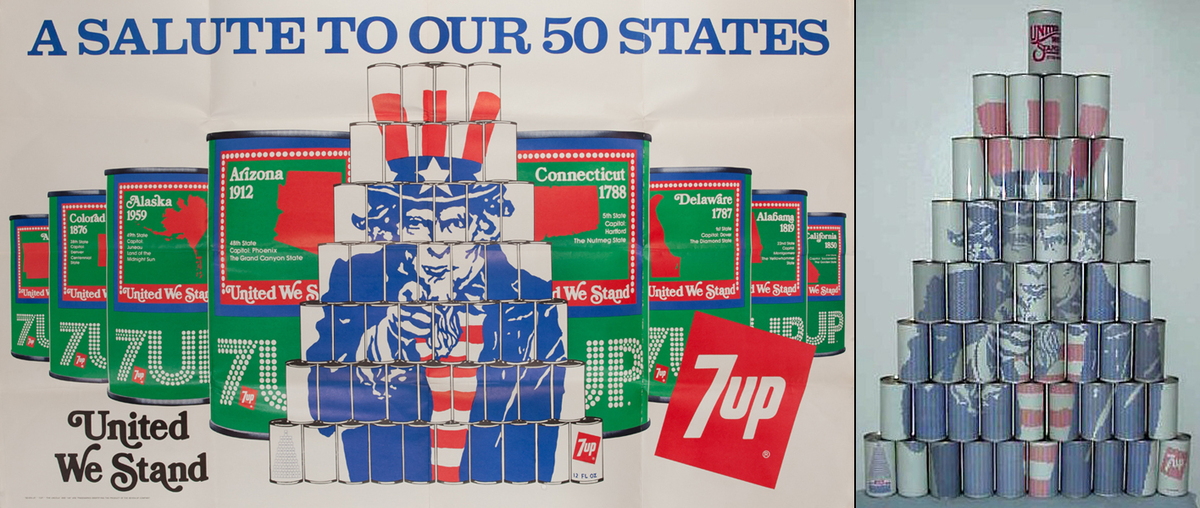 A Salute to our 50 States, Original 7 Up Advertising Poster