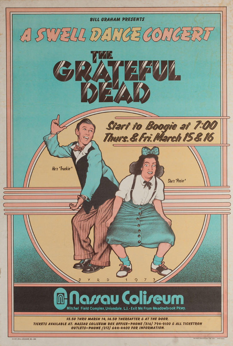 A Swell Dance Concert, The Grateful Dead Original Concert Poster
