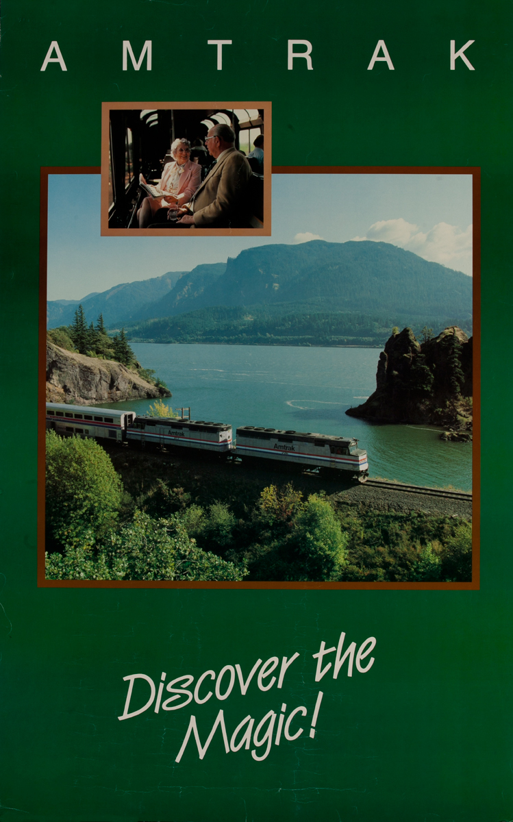 Original Amtrak Railroad Poster, Discover the Magic