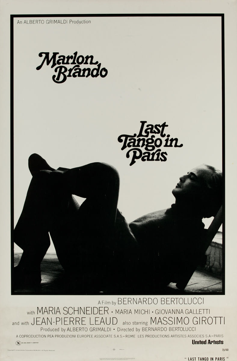 Last Tango in Paris (United Artists). One Sheet Movie Poster