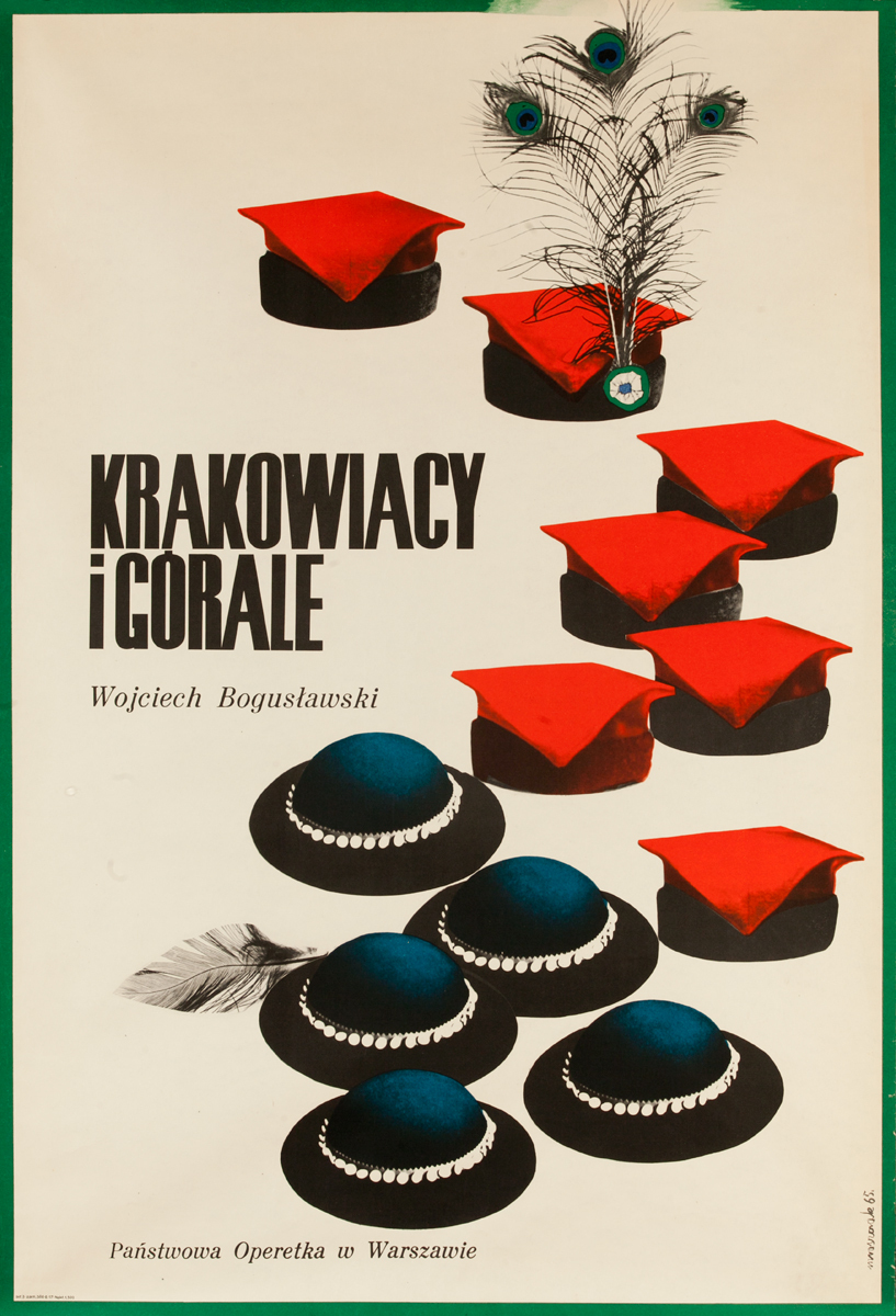 Krakowiacy i Gorale, Wojciech Bogustawski, Original Polish Operetta Poster