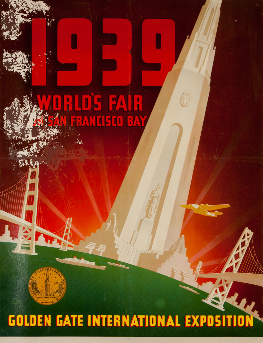 1939 World's Fair on San Francisco Bay - Golden  Gate International Exposition, Original Poster
