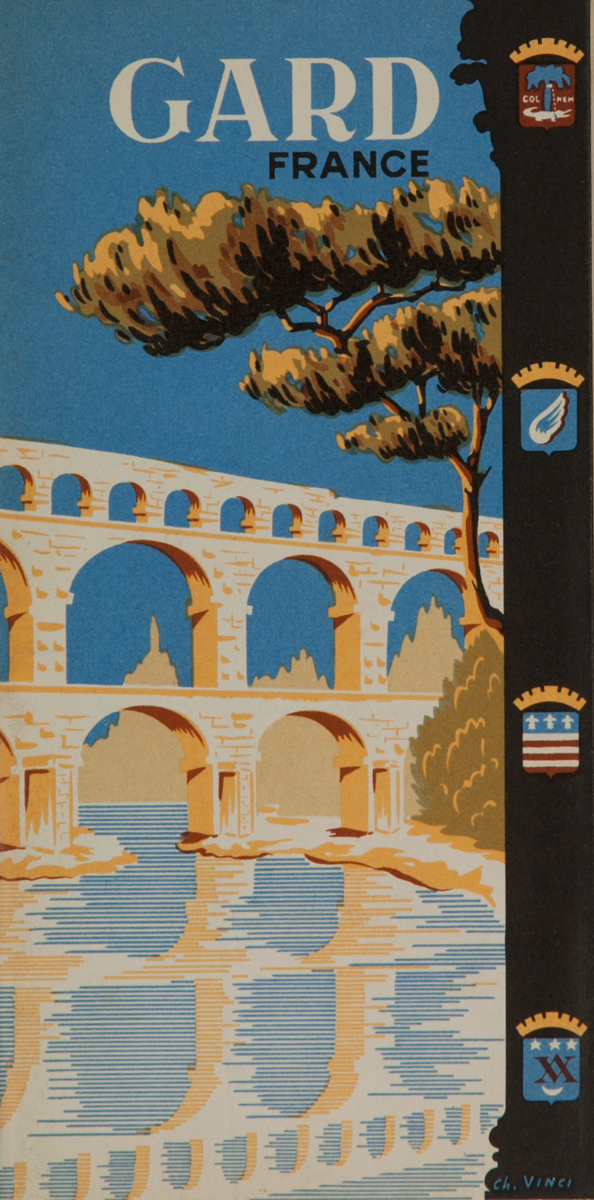 Gard France Original Travel Brochure