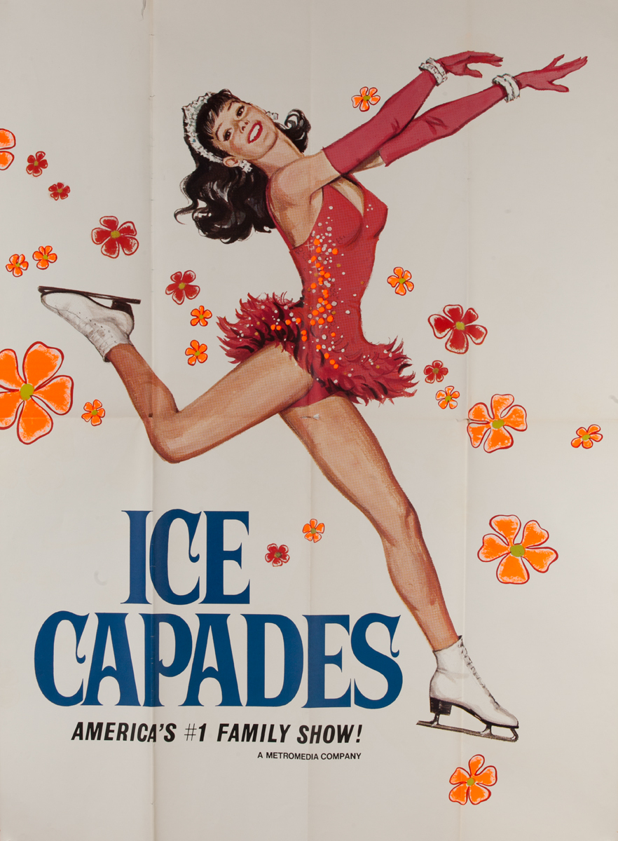 Ice Capades America's #1 Family Show, Original Theatre Poster
