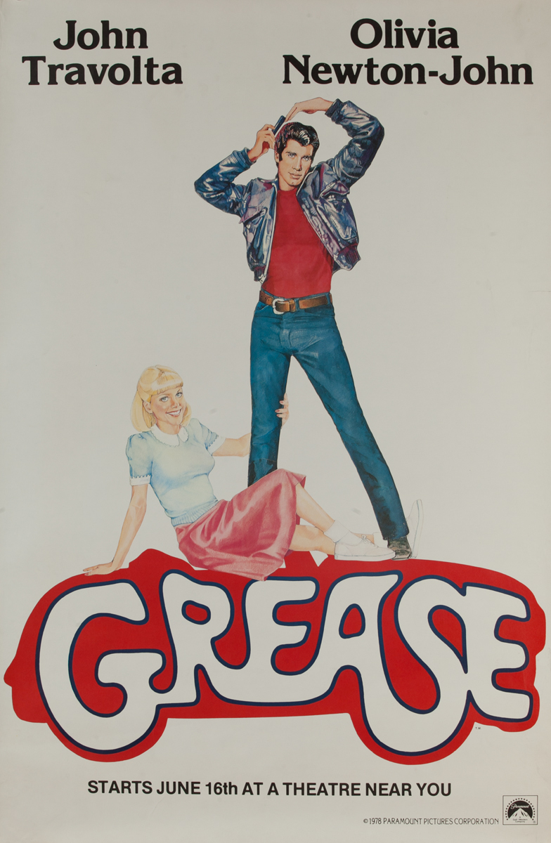 Original Advance Release Movie Poster Grease
