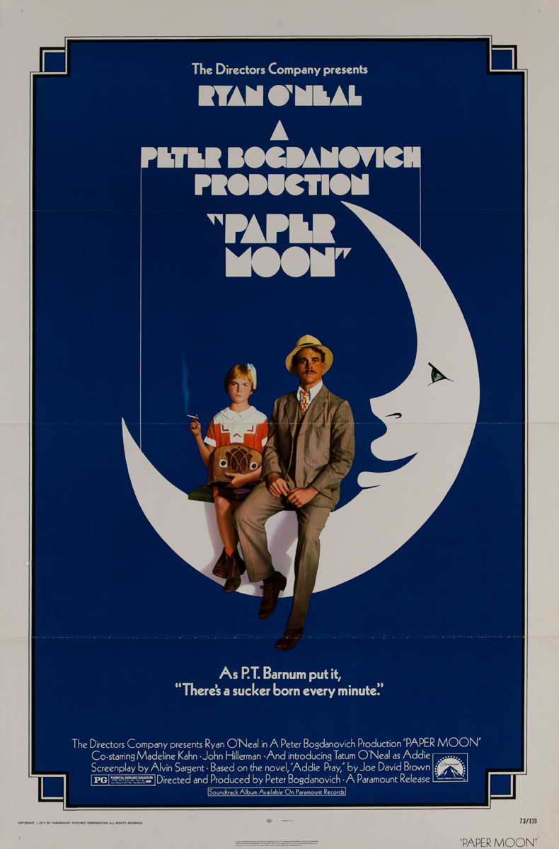 Paper Moon, Original 1 Sheet Movie Poster, Paramount
