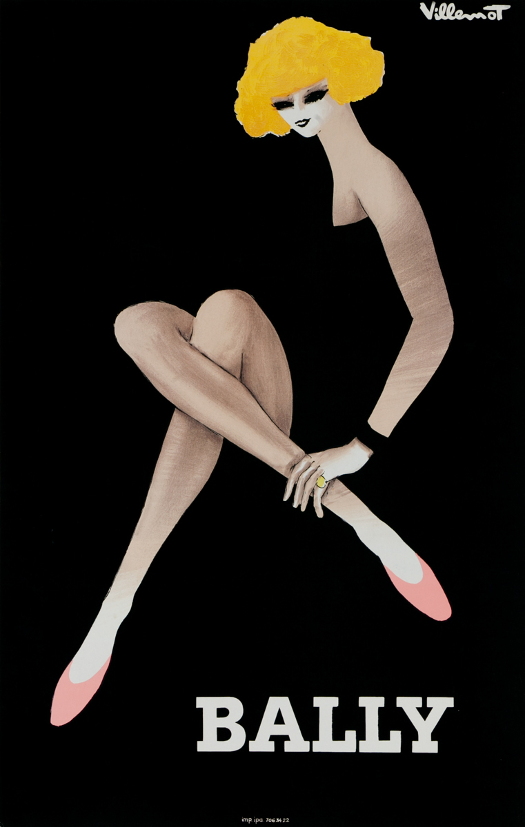 Bally Blonde, Original French Advertising Poster