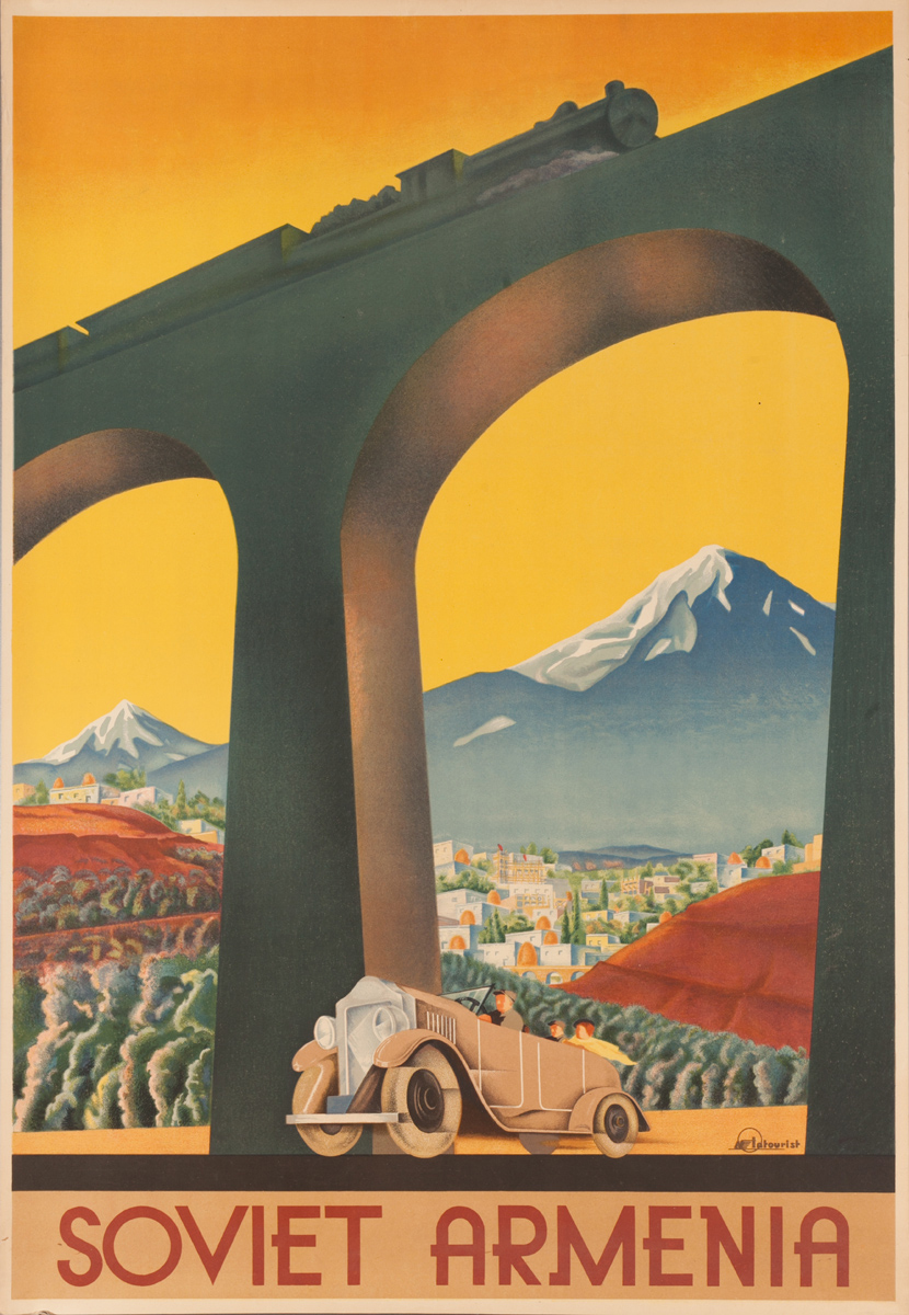 Soviet Armenia, Original USSR Intourist Travel Poster
