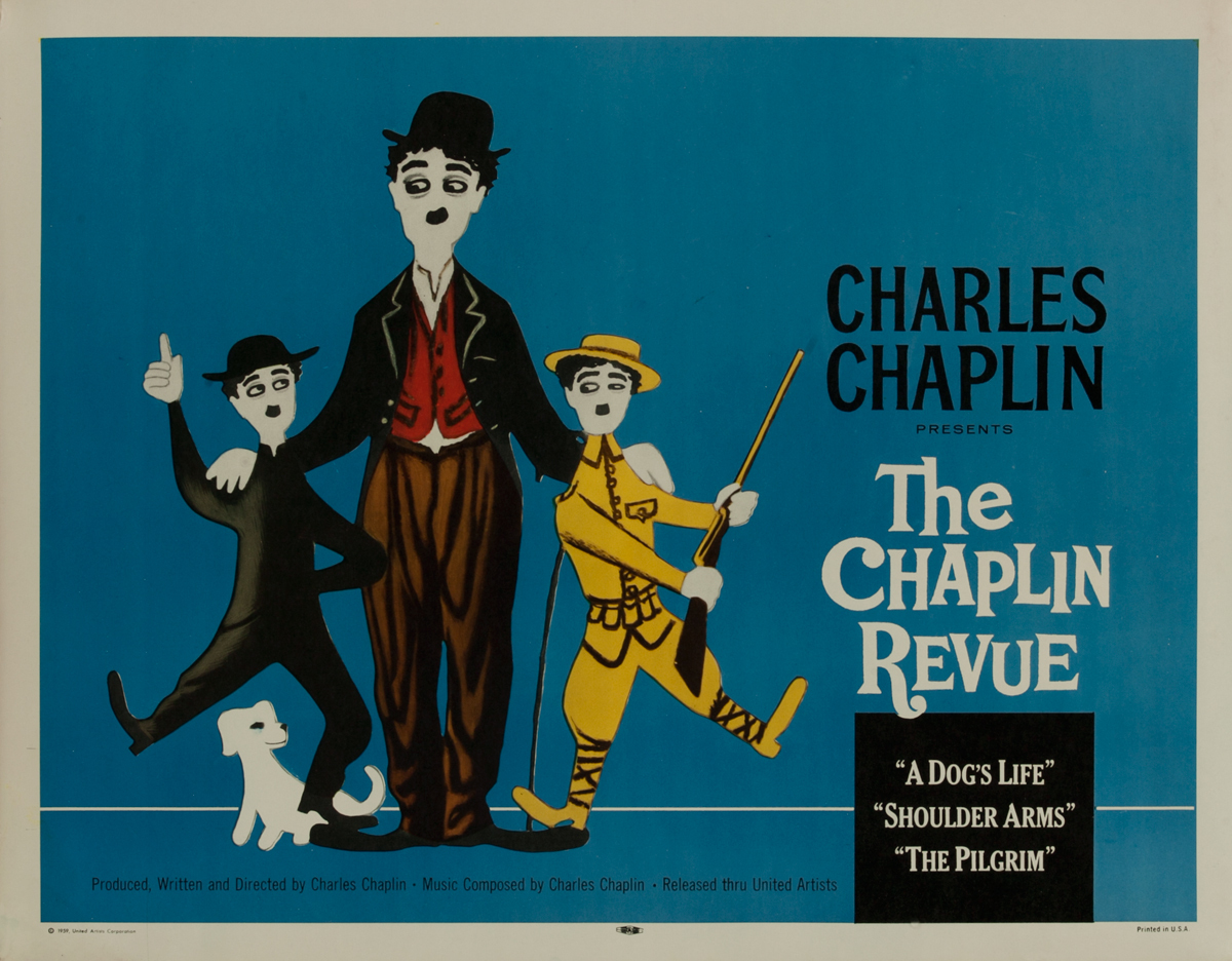 The Chaplin Revue, R59 Original Movie Poster (blue)