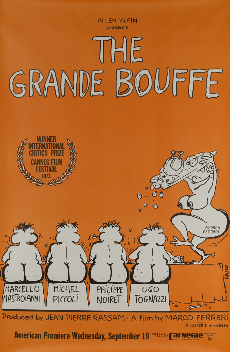 The Grande Bouffe, American Premiere Movie Poster