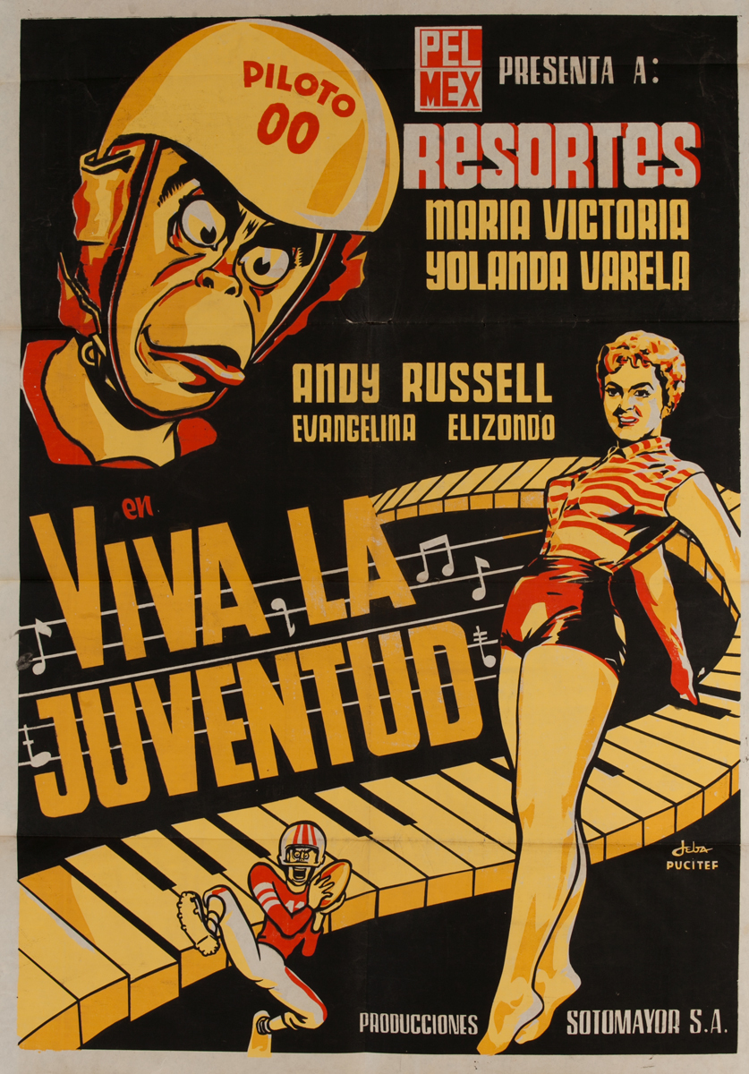 Viva La Juventud Original Mexican Movie Poster