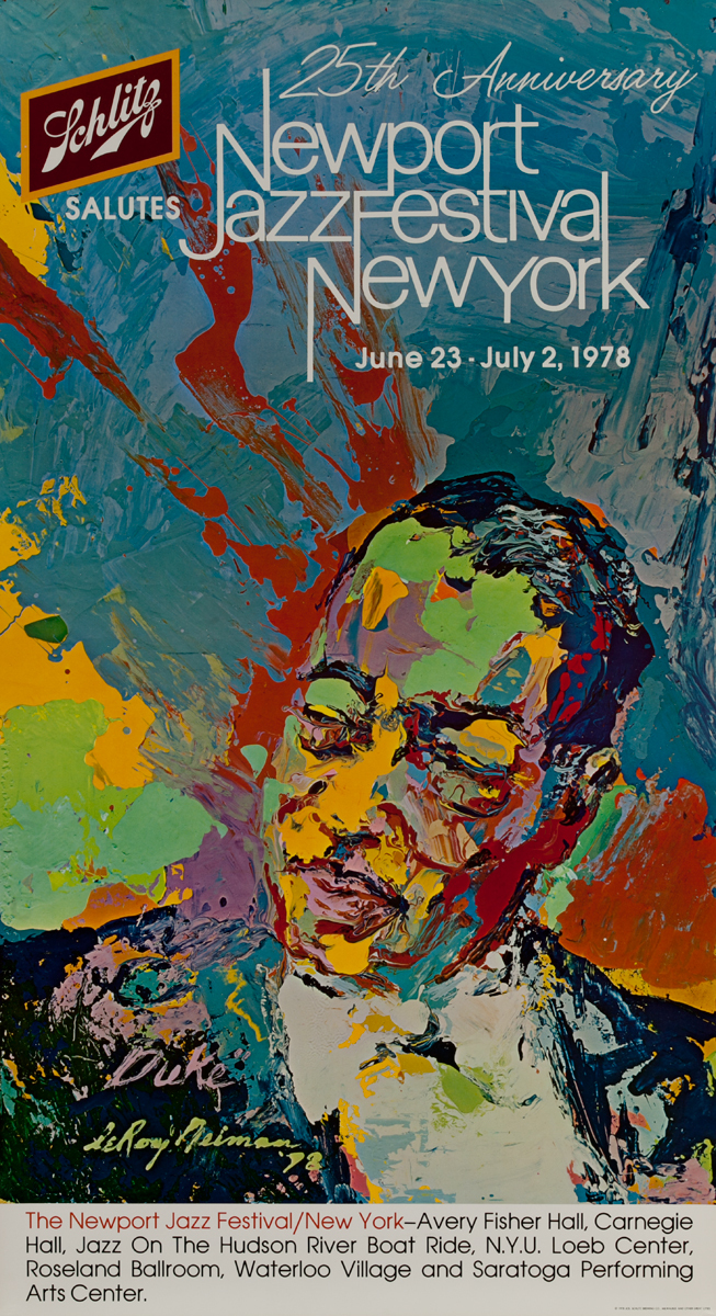 25th Anniversary Newport Jazz Festival New York, Original Poster