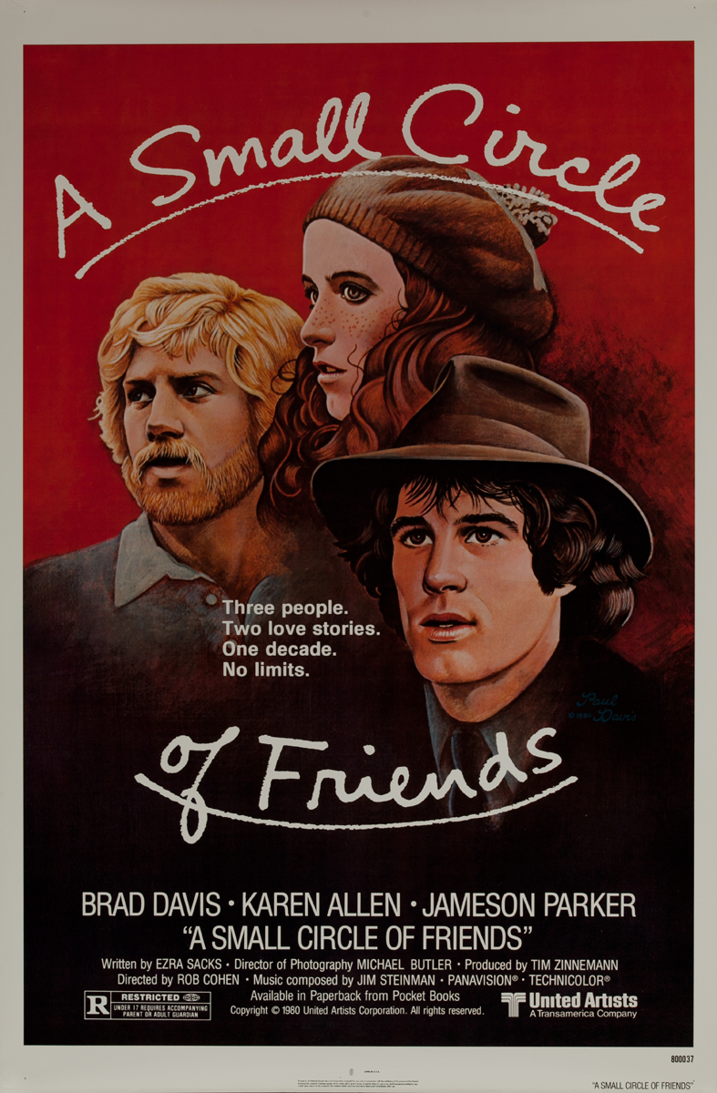 A Small Circle of Friends Original 1 Sheet Movie Poster