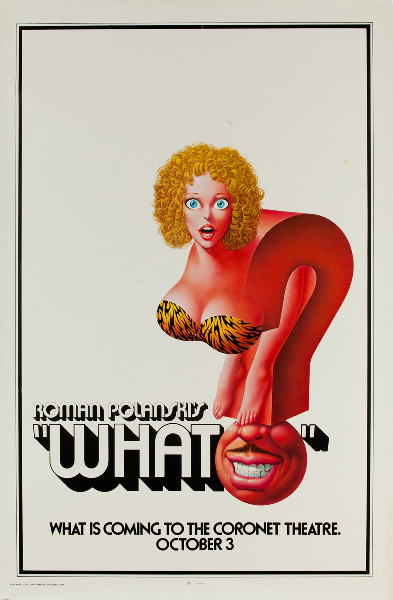 Roman Polanski's What Original ! Sheet Movie Poster