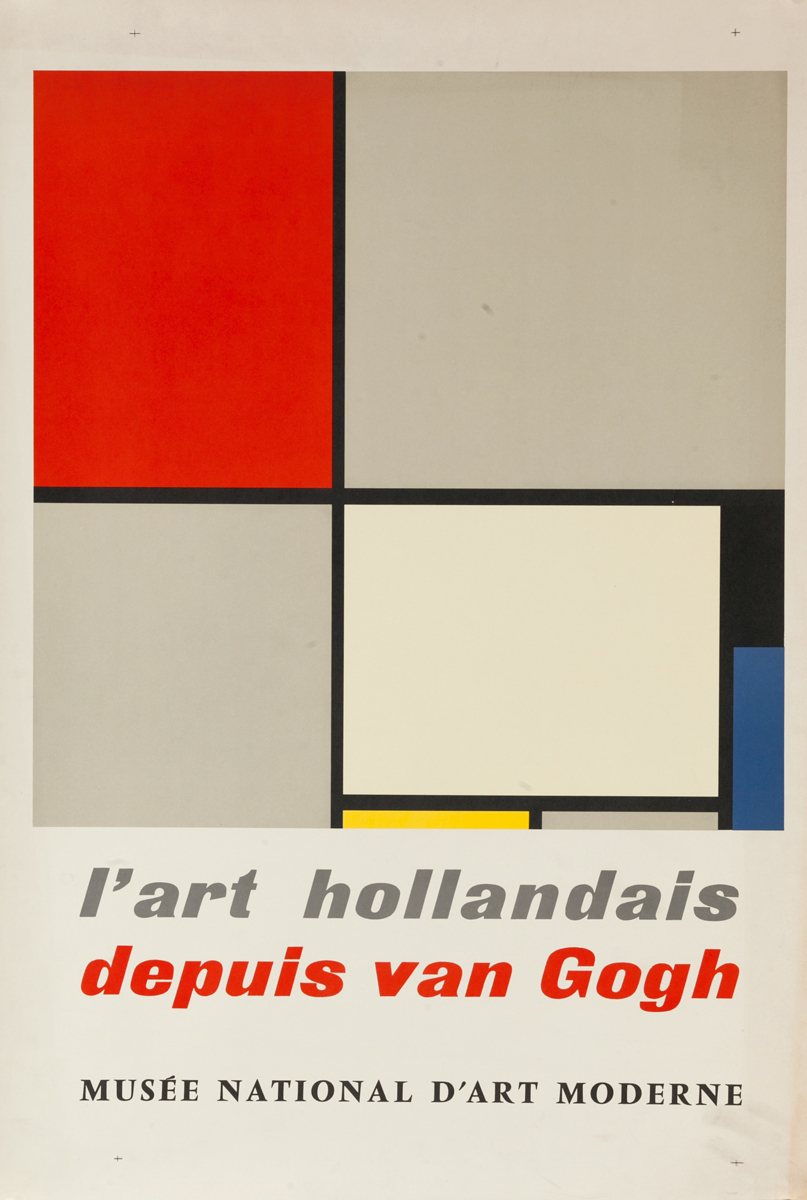 l'art hollandais depuis van gogh, Musee National D'Art Moderne, Original Poster