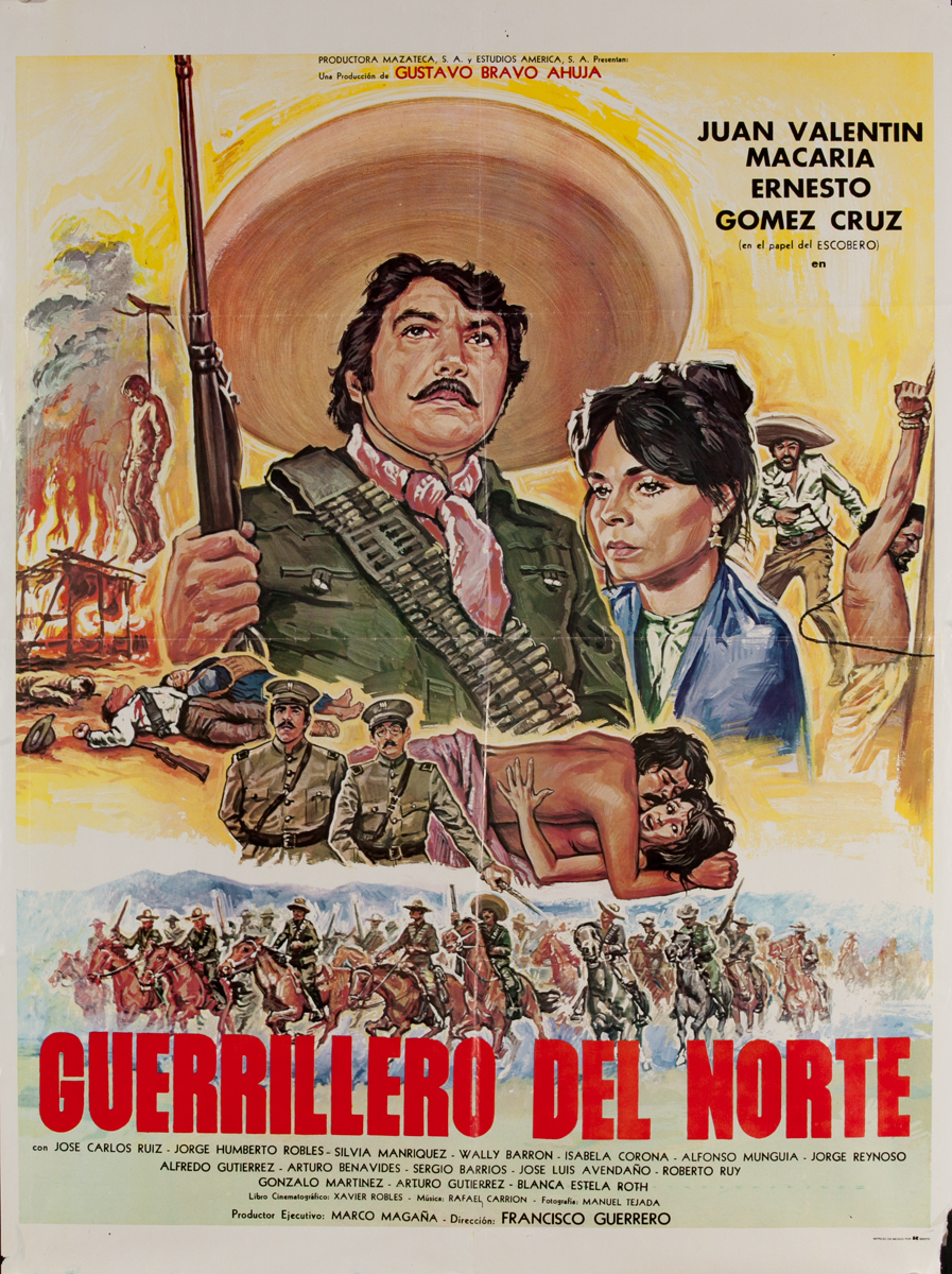 El Guerrillero del Norte, Mexican 1 Sheet Movie Poster, Guerilla from the North 