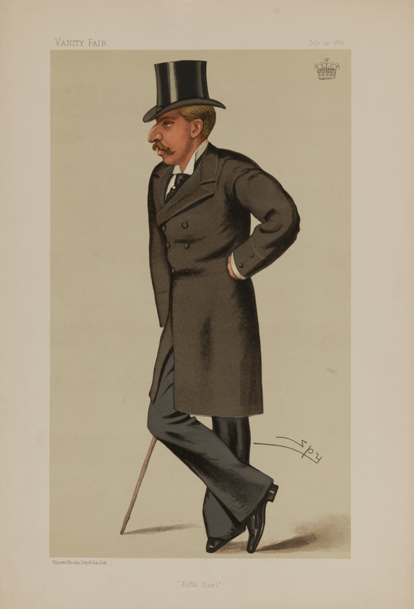 Fifth Earl, Vanity Fair Caricature Lithograph by Spy, The Earl of Ilchester
