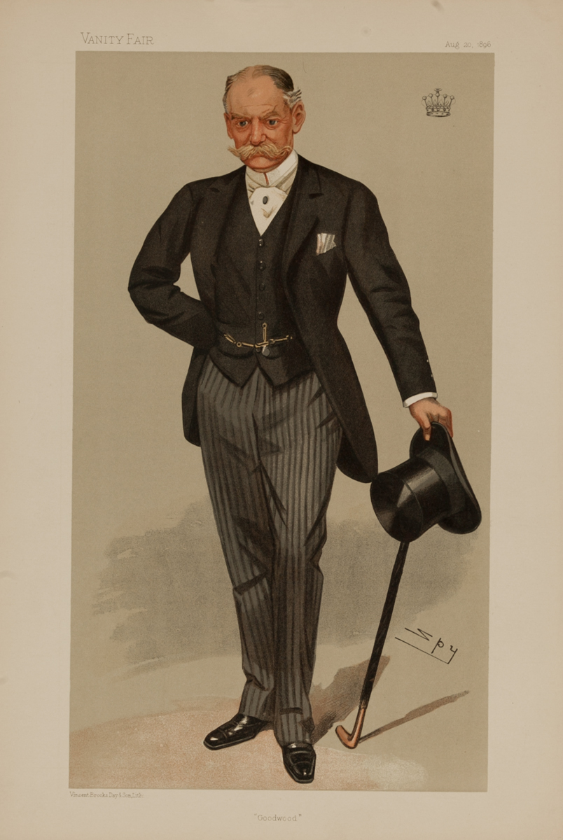 Goodwood, Vanity Fair Caricature Lithograph by Spy, The Earl of March