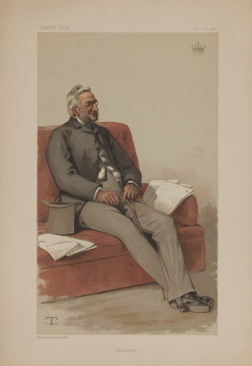 Sanitas, Vanity Fair Caricature Lithograph, The Earl Fortescue