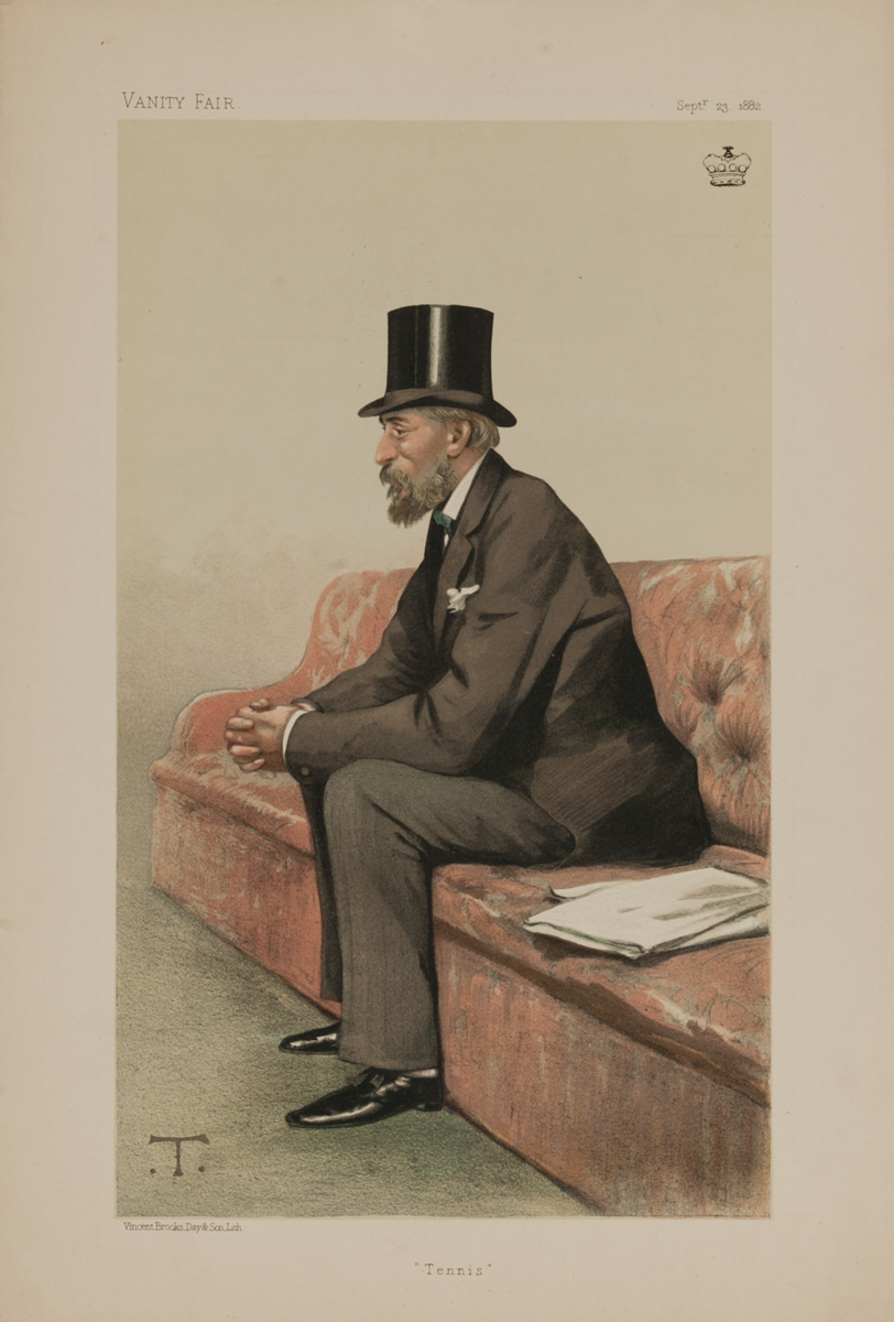 Tennis, Vanity Fair Caricature Lithograph, Lord Wimbourne