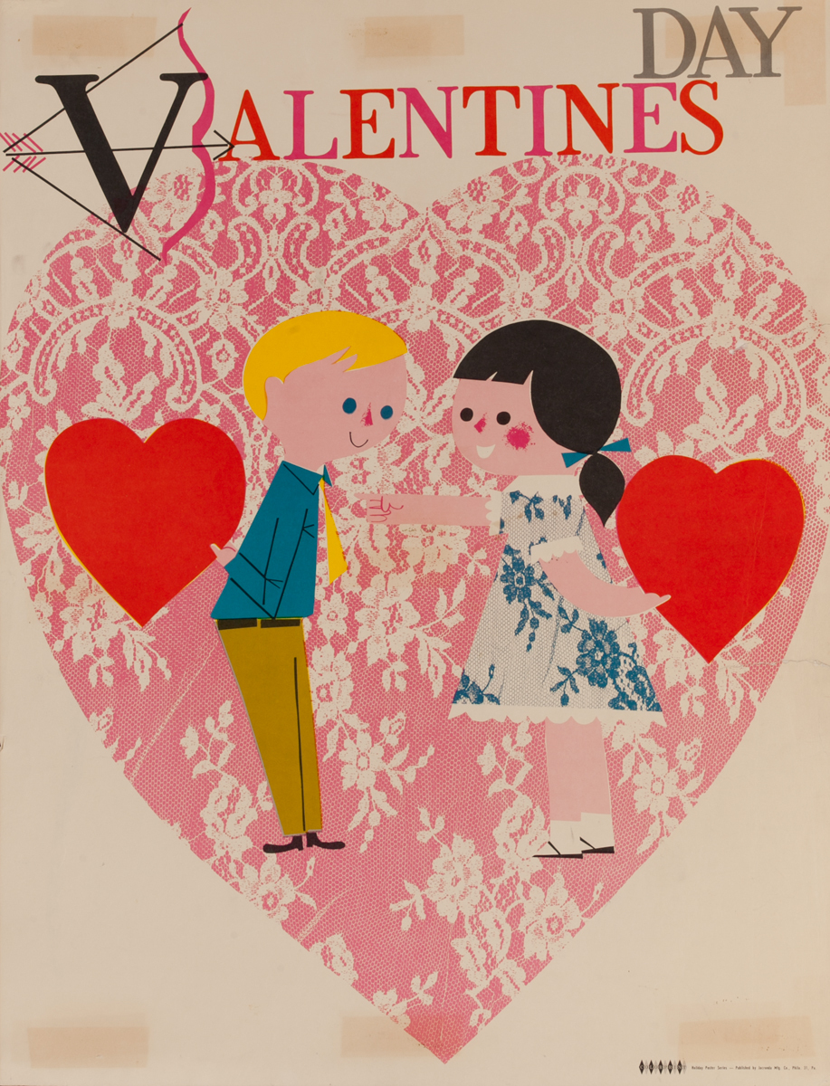 Valentins Day, Color Print Holiday Poster Series, School Print