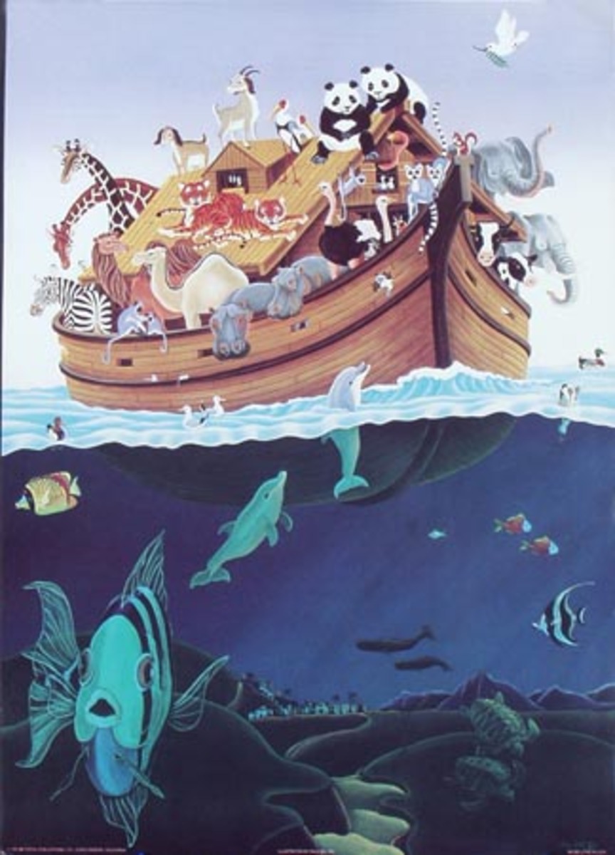 Noah's Ark Original Art Poster