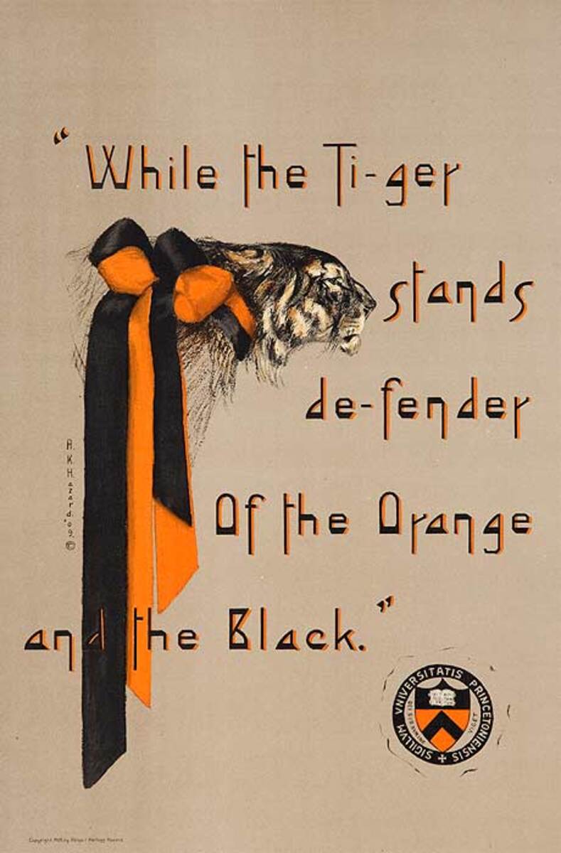 Original Princeton University Vintage Poster