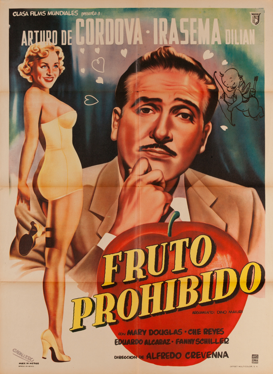 Fruto Prohibido, Mexican Movie Poster, Forbidden Fruit