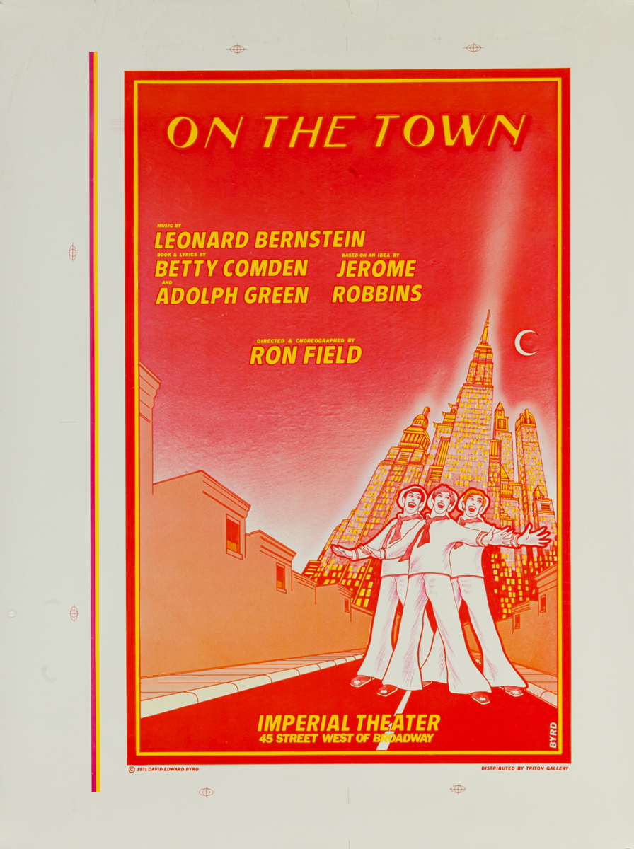 On the Town Imperial Theater Poster