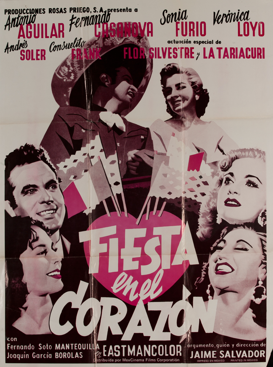 Fiesta en el Corazon, Mexican Movie Poster