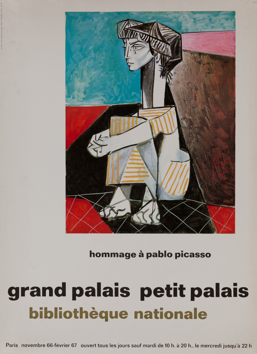 Grand Palais Petit Palais Bibliothèque Nationale Paris Art Poster