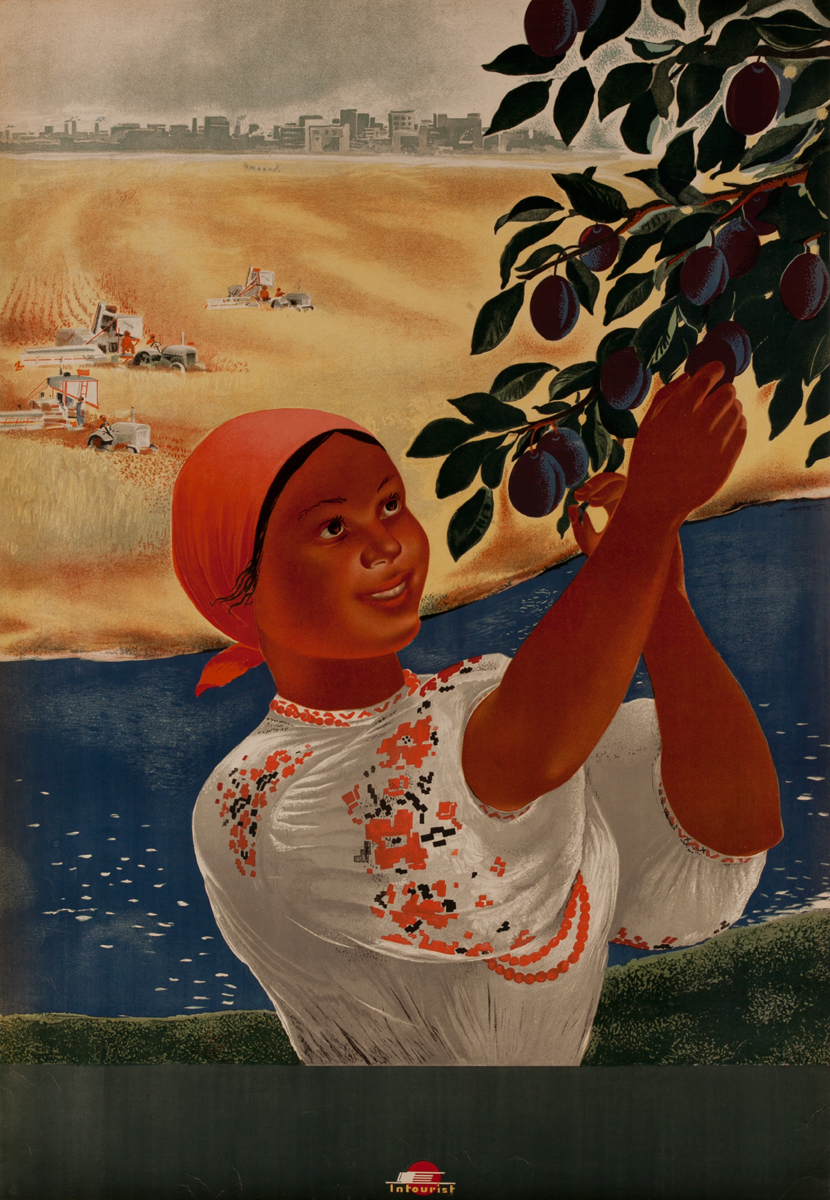 Soviet Ukraine, USSR Intourist Poster