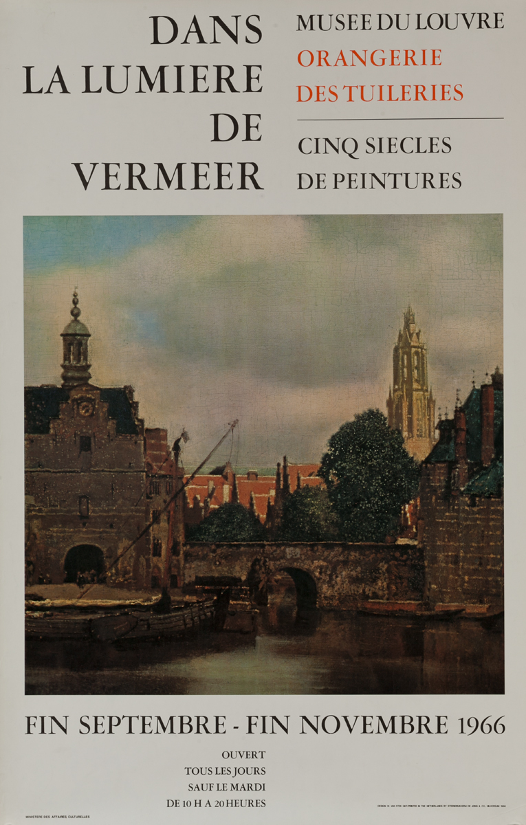 Dans la Lumiere de Vermeer, Musee du Louvre French Art Poster